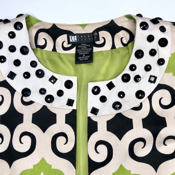 🌵Carol Little Retro 70’s Cropped Jacket W Gems - Picture 5 of 8